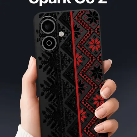 Чехол на Tecno Spark Go 2 с ковром. SCDesign