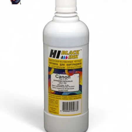 Чернила Canon Тип C-V1, Bk, 0,5 л, универсальные водные. Карт24