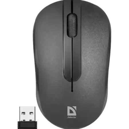 Мышь беспроводная Datum MM-285 1600 dpi черная. ЭлектроЦентр