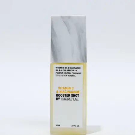 Осветляющая сыворотка с витамином С и ниацинамидом. Marble Lab.