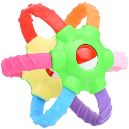 Погремушка-прорезыватель "Радуга" детская шумелка, МИКС. KoroBoom Shop