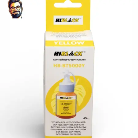 Чернила HB-5000 Brother DCPT300 500W 700W, Y, 45ml. Карт24