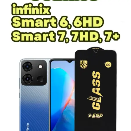 Защитное стекло Infinix Smart 6, 6HD, 7, 7HD, Plus (1шт 6D). Accessfull