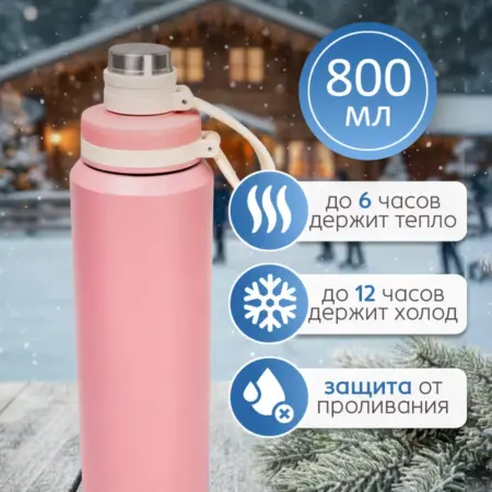 Термобутылка 800 мл. Микрос, территория праздника