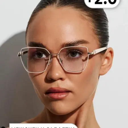 Очки для зрения +2 затемненные. OptiKa