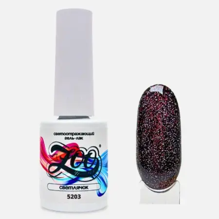 Гель-лак «Светлячок» 5203 светоотражающий, 8г. NAILBOX SHOP