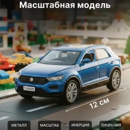 Игрушка детская машинка металлическая Volkswagen T-Roc 1 36. RICH FAMILY