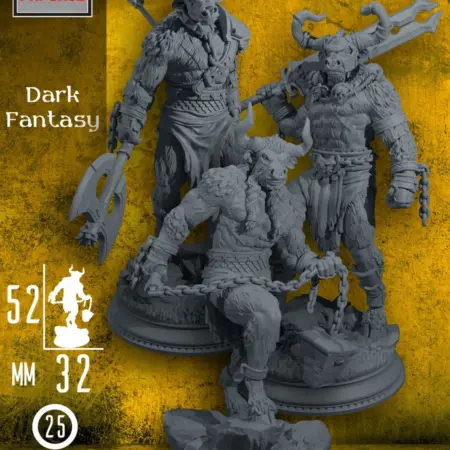 Минотавры. Миниатюра для ДнД и настольных игр. PRForge