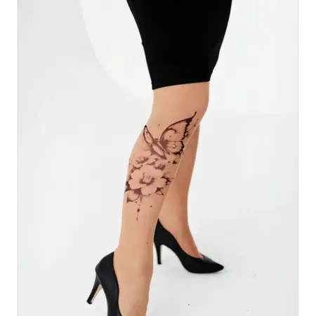 Колготки фантазийные с эффектом татуировки. Art Lab