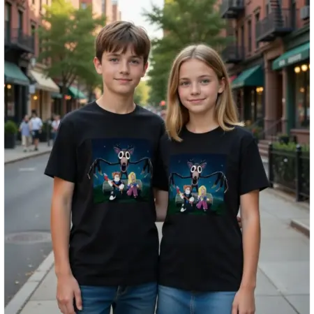 Футболка для мальчика и девочки Roblox 99 Ночей в лесу. SELLER