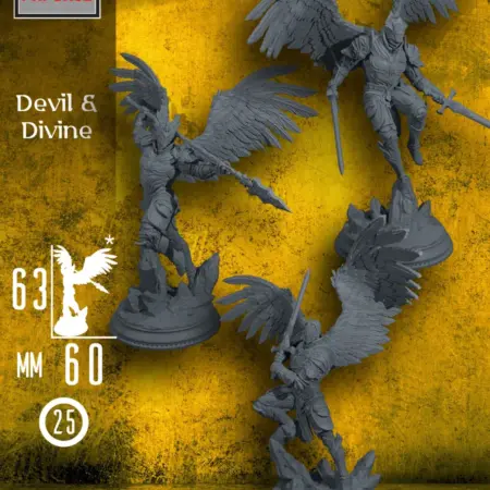 Набор Ангелов Смерти аасимары миниатюры ДнД и настольных игр. PRForge