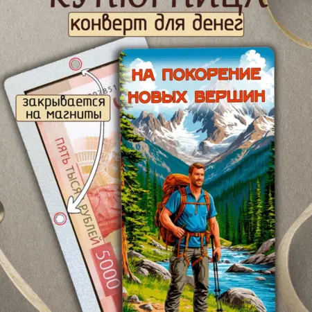 Конверт для денег купюрница открытка. ИП Киселева Н.П.