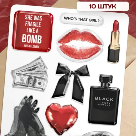 3D стикеры на телефон эстетика. Flevo