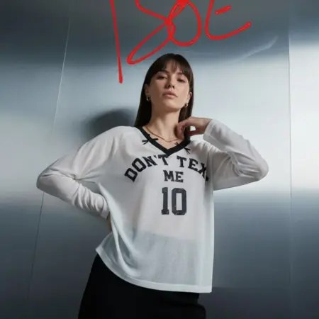 Лонгслив спортивный оверсайз с надписью. ТВОЕ