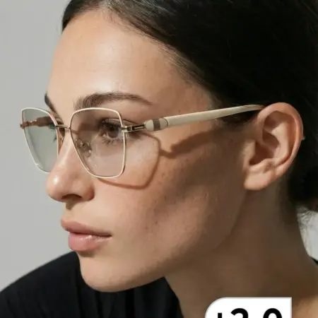 Очки для зрения +2 затемненные. OptiKa