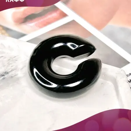 Толстый большой кафф, готические серьги без прокола. PLATAN С любовью