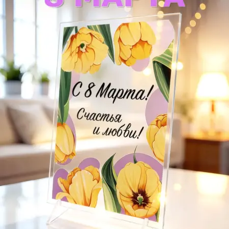 Открытка на 8 марта маме бабушке. OnPrint