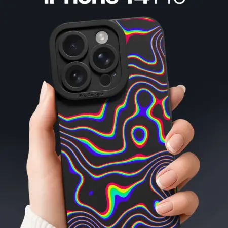 Чехол на iPhone 14 Pro с помехами. SCDesign