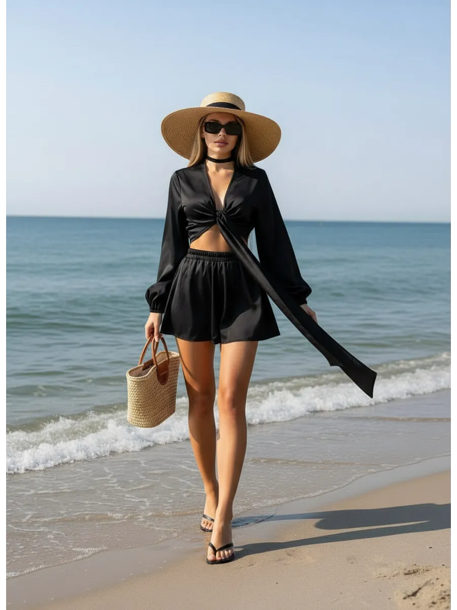 Костюм пижама домашний с шортами летний. ProvoCanto