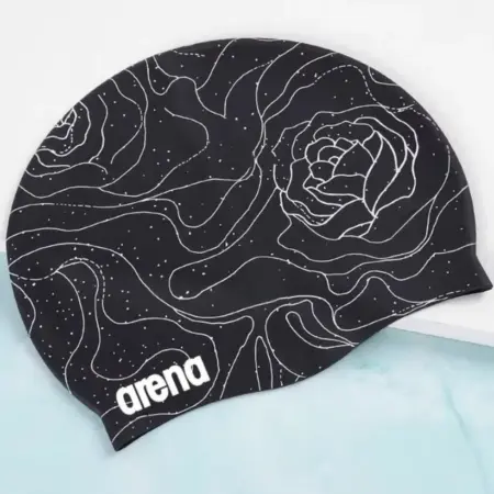 шапочка для плавания из премиум силикона с рисунком. Dong Bu La
