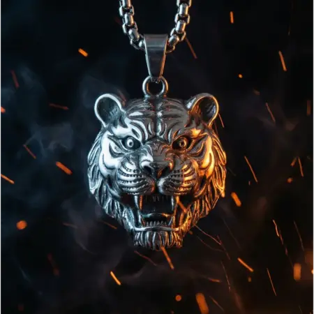 Цепочка на шею тигр ожерелье y2k бижутерия. Missevee