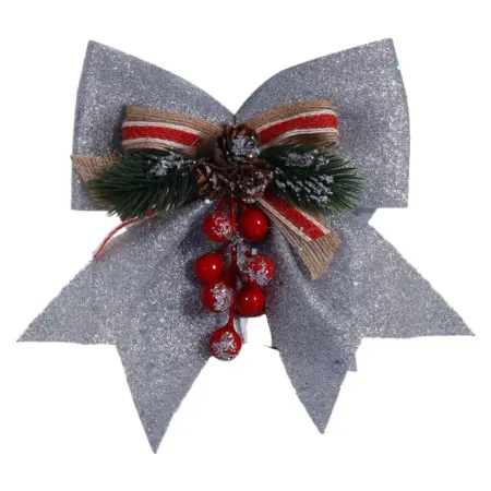 Ёлочная игрушка "Бант-шишки, ягодки", новогодний декор. KoroBoom Shop