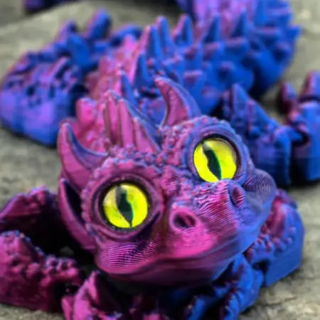 Магнит на холодильник Дракончик, подарок, сувенир. 3D Мир