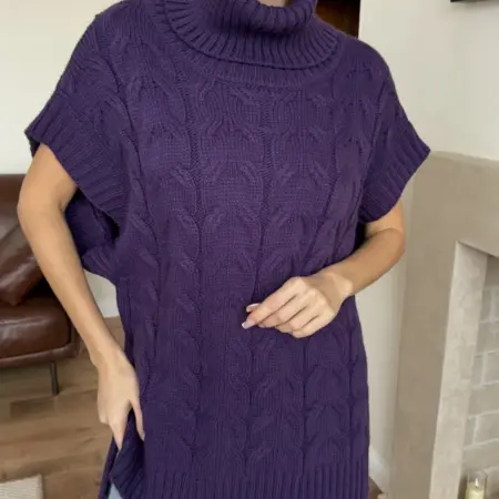 Вязаный жилет теплый. Сити Текс