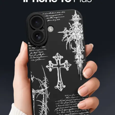 Чехол на iPhone 16 Plus с крестами. SCDesign