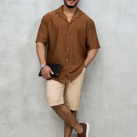 Рубашка летняя стильная old money. Kulibili