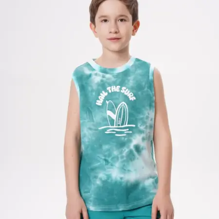 Майка для мальчика спортивная оверсайз с принтом. KARI