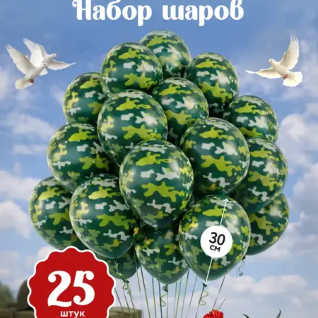 Набор военных воздушных шаров на дембель. ООО Гармония
