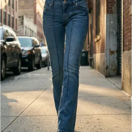 Джинсы клеш со стрелками. ТВОЕ