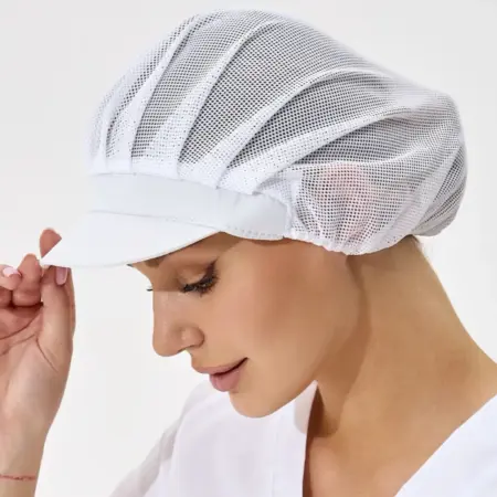 Шапка повара сетка с козырьком. ВСЕ ТОВАРЫ