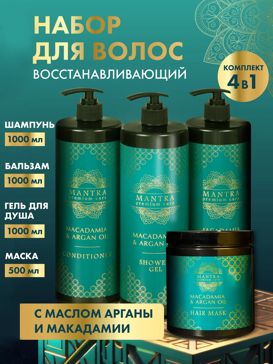 Косметический набор для волос шампунь кондиционер маска гель. BEAUTY TREND ACADEMY