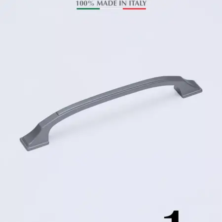 Ручка для мебели Скоба Италия Матовое серебро 128 мм 1 шт. Империя ручек