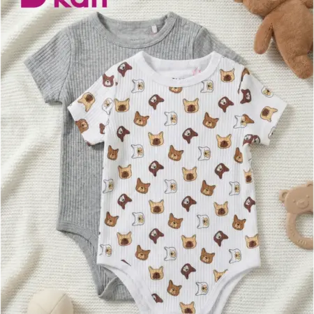 Боди для новорожденных мальчиков с коротким рукавом 2 шт. KARI