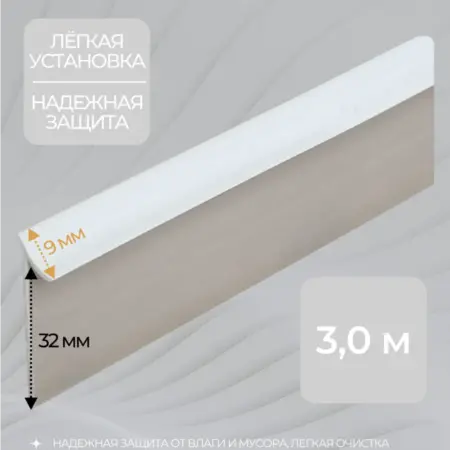 Плинтус для столешницы пластиковый уплотнитель. СИНКСТОР