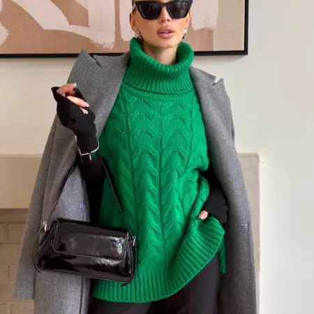 Вязаный жилет теплый. Сити Текс