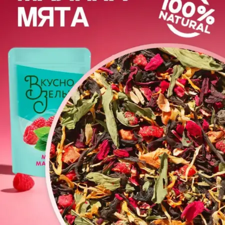 Чай Мята-Малина. Вкусно Зелье