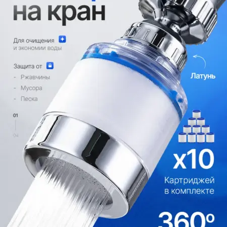 Насадка на кран для кухни фильтр. Grinch