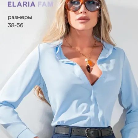 Блузка нарядная офисная стильная с длинным рукавом. Elaria
