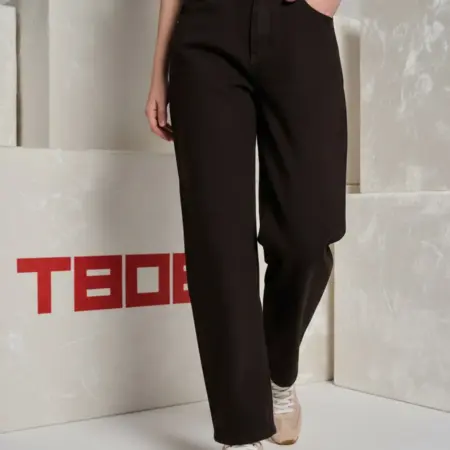 Джинсы широкие укороченные. ТВОЕ