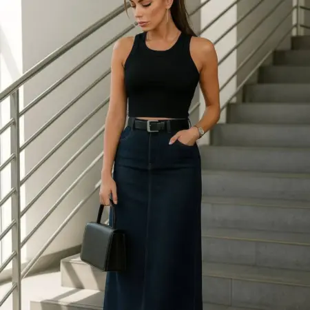 Кроп топ под пиджак в рубчик укороченный. DSAY-Shop