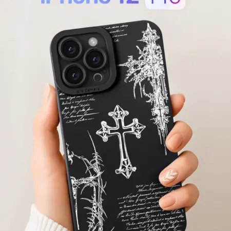 Чехол на iPhone 12 Pro с крестами. SCDesign