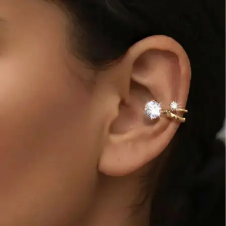 Каффы без прокола серьги бижутерия. ViLeSA