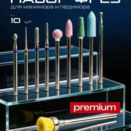 Набор фрез алмазных для маникюра и педикюра. MILLY