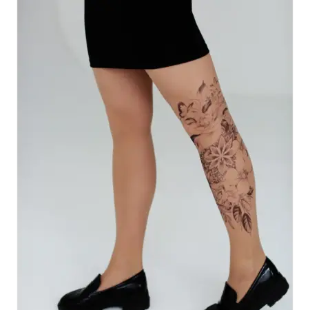 Колготки фантазийные с эффектом татуировки. Art Lab