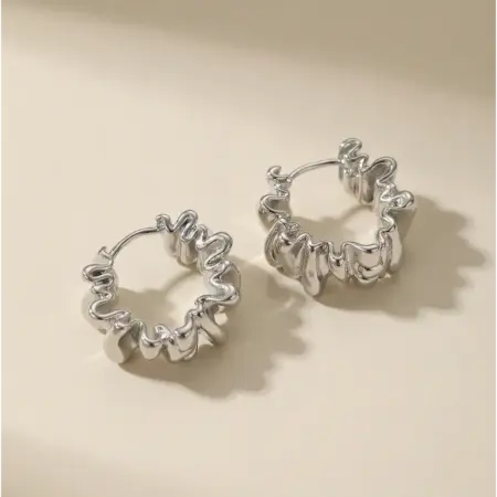 Серьги кольца для подростков бижутерия. Missevee