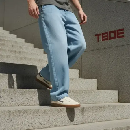 Джинсы багги широкие. ТВОЕ